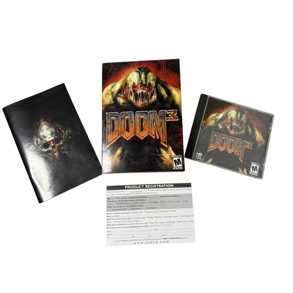 Doom 3 ID Software PC Mac Video Game CIB 2004 - Picture 4 of 4